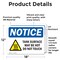 Signmission Hot Surface Sign, 12 in H x 18 in W, Vinyl Decal OS-2PACK-NS-D-1218-L-18525 - alternate 3